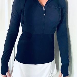 Lulu Daily Practice Jacket 
NWOT
Black Grape Seed